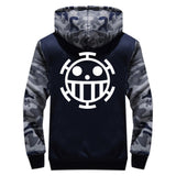 Trafalgar D. Water Law Oine Piece Hoodie Kaputzepullover winter warm Hoodie für Erwachsene