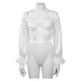 Mittelalterliche Bluse Piratenbluse Cosplay langarm Blouse Outfits Halloween Karneval Party Oberteil