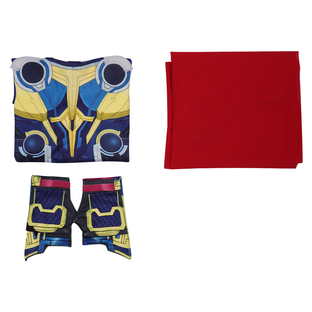 Kinder Jungen Thor: Love and Thunder Thor Jumpsuit Halloween Karneval Kostüm