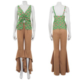 Damen 1970er Hippie Retro Vintage Kostüm Halloween Karneval Outfits