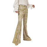 Herren 1970er Disco Retro Vintage Schlaghose Halloween Karneval Hosen