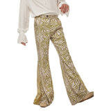 Herren 1970er Disco Retro Vintage Schlaghose Halloween Karneval Hosen