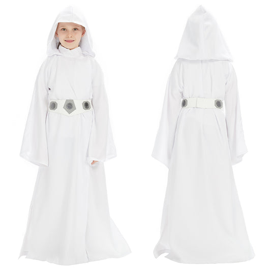 Kinder Mädchen  Prinzessin Leia Cosplay Kostüm