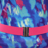 80er Jahre Erwachsene Damen gedruckte Jumpsuit Jogginganzug Kostüm 6.tlg rosa
