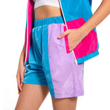Damen 80er Jahre Retro Cosplay Kostüm Outfits Halloween Karneval Anzug Damen 2 Stück Outfits