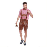 Bayerische Trachtenhose Herren Trachten Hose mit Trägern Oktoberfest Erwachsene Herren Karneval Kostüm - Karnevalkostüme