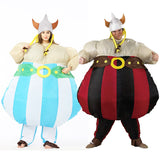 Asterix Obelix Aufblasbare Fettkostüm Viking Cosplay Kostüm