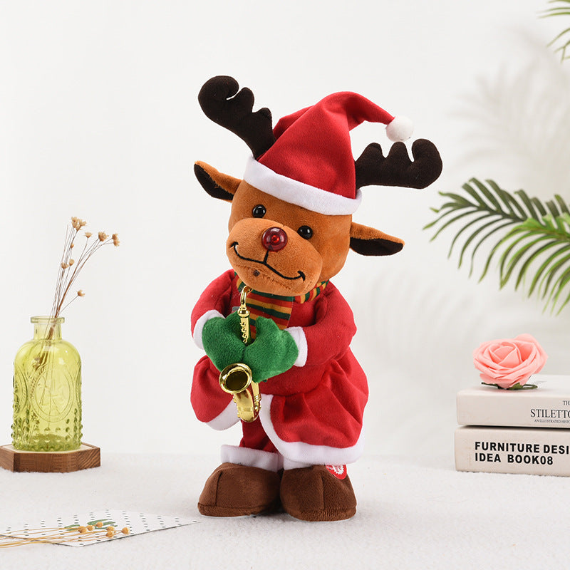 40CM Weihnachtsbaum Plüschtier elektrisches Spielzeug als Geschenk Christmas Party Dekoration
