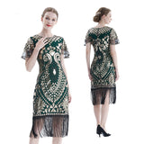 Damen Flapper Kleider Charleston Kleid Voller Pailletten Retro 1920er Jahre Stil Great Gatsby Motto Party Damen Kostüm Kleid Karneval