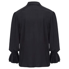 Herren Hemd mittelalterliche langarm Kostüm Steampunk gotische Hemd Pullover Top für Erwachsene