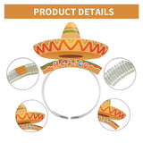 6 Stück/Set mexikanisches Stirnband Karneval Party lustige Hüte Zubehör Geburtstag Party Dekoration Kopfschmuck  Kinder