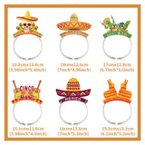 6 Stück/Set mexikanisches Stirnband Karneval Party lustige Hüte Zubehör Geburtstag Party Dekoration Kopfschmuck  Kinder