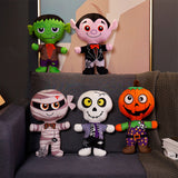 Halloween Kürbis Cosplay Plüschtiere Cartoon weiche Plüschpuppen Maskottchen Geburtstag Weihnachten Geschenk