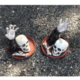 Halloween Dekoration Bewegliche Skelett Knochen Ornamente Halloween Party Requisiten Meerjungfrau Schädel Horror Home Decor Zubehör