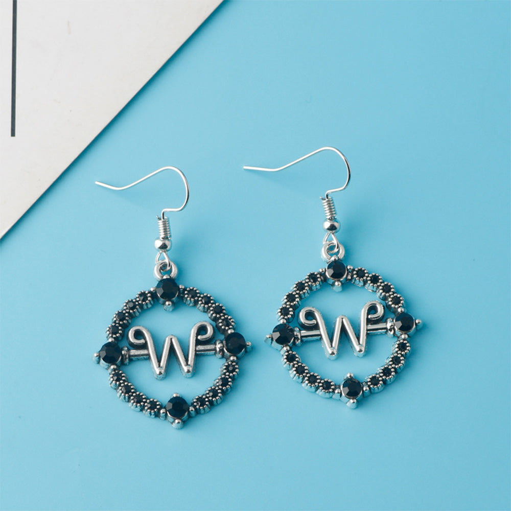 2Stk Wednesday Addams Cosplay Ohrringe Set Metall Ohrringe Schmuck Geschenke