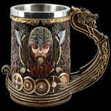 Mittelalterliche Wikinger Bierbecher Edelstahl Bier Tee Kaffee Milch Wasser Tasse Küche Bar Trinkgeschirr für Küche Bar
