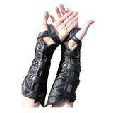 Erwachsene Mittelalterlich Wikinger Larp Ritter Europäische Armschienen Steampunk Bogenschütze Stulpe Cosplay Kostüm Handschuhe