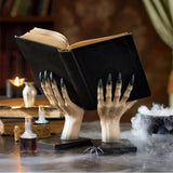 Halloween Witchy Hand Buch Stand dekorative Bücher Halter Statuen Horror Requisiten Harz Bücherregal Ornament  Dekoration