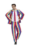 Konfetti Anzug gestreift Confetti Suit bunt Karneval Outfits