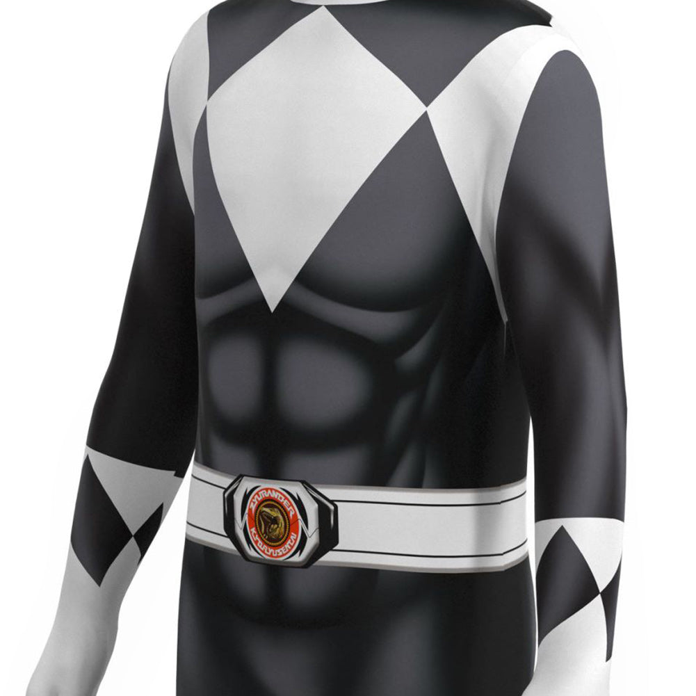 Kinder Mighty Morphin Power Rangers Zack Cosplay Kostüm Halloween Karneval Jumpsuit