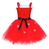 Kinder Mädchen Winter Weihnachtskleid Rot Tüllekleid Tutu Kleid Outfits