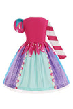 Kinder Mädchen Zuckerwerk Cosplay Kostüm Outfits Fantasia Halloween Karneval Party