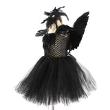 Kinder Mädchen schwarzer Schwan Kleid Tutu Kleid Tüllkleid