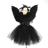 Kinder Mädchen schwarzer Schwan Kleid Tutu Kleid Tüllkleid