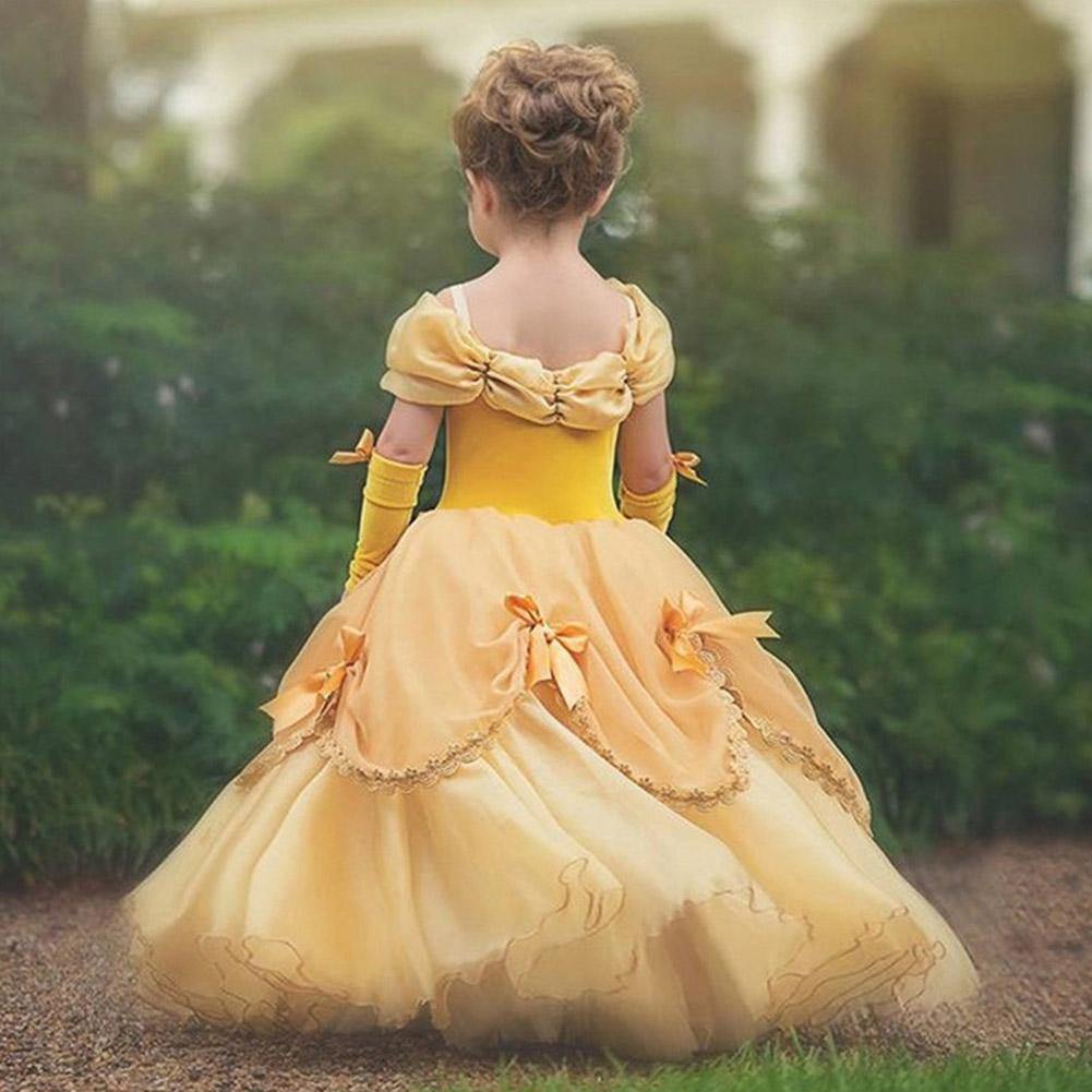 Bella Prinzessin Bella Kleid Cosplay Kostüm Party Kleid  für Kinder Mädchen Halloween Karneval Kleid als Geburtstagsgeschenk - Karnevalkostüme