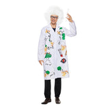 Kinder Wissenschaftler Cosplay Kostüm Perücke Outfits Halloween Karneval Anzug
