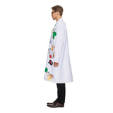 Kinder Wissenschaftler Cosplay Kostüm Perücke Outfits Halloween Karneval Anzug