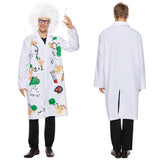 Kinder Wissenschaftler Cosplay Kostüm Perücke Outfits Halloween Karneval Anzug