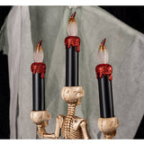 Halloween Rauch Horror Schädel Kopf Kürbis Lampe Led Elektronische Kerze Licht Haunted House Halloween Dekoration Requisiten
