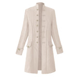 Mittelalterliche Vintage Stehkragen Jacquard Jacke Cosplay Kostüm Halloween Karneval Party Verkleidung Anzug