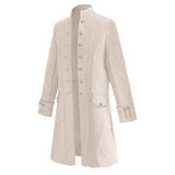 Mittelalterliche Vintage Stehkragen Jacquard Jacke Cosplay Kostüm Halloween Karneval Party Verkleidung Anzug