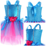 Kinder Mädchen Cosplay Kostüm Tutu Kleid Outfits Fantasia Halloween Karneval Party