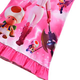 Kinder Mädchen The Super Mario Bros pfirsich Cosplay Kostüm Nachtwäsche Kleid Halloween Karneval Party Schlafanzug