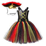 Kinder Mädchen  Piraten Cosplay KostümTutu Kleid Outfits Halloween Karneval Party Anzug