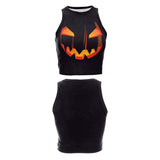 Kürbis Cosplay Weste Damen Sommer 3D Druck ärmelloses Shirt
