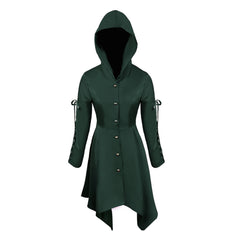 Mittelalterlicher Gothic Punk Mantel Cosplay Kostüm Outfits Halloween Karneval Outfits