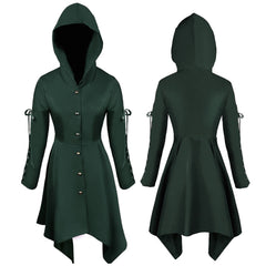 Mittelalterlicher Gothic Punk Mantel Cosplay Kostüm Outfits Halloween Karneval Outfits