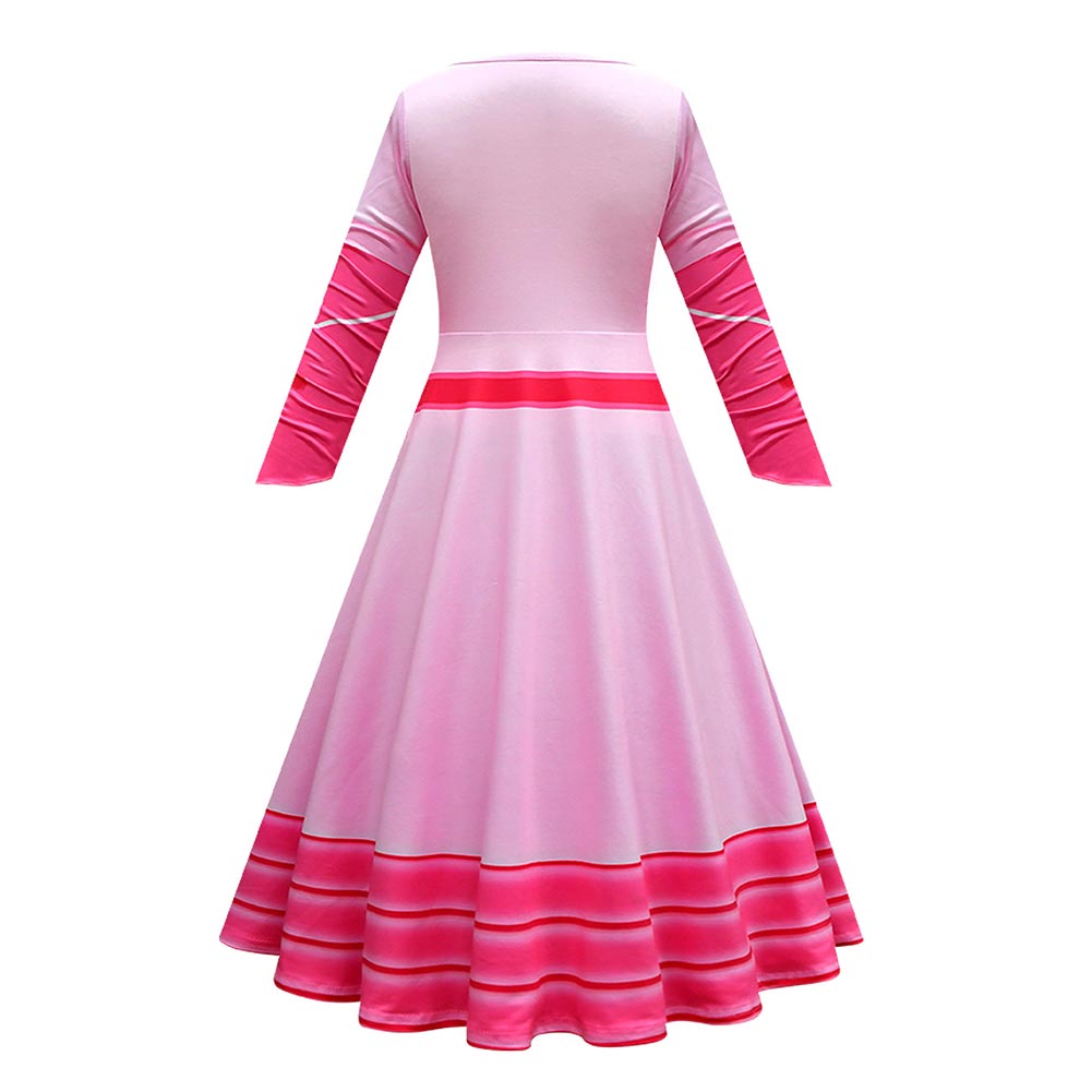 Super Mario Pfirsich Cosplay Kostüm Kleid Outfits Halloween Karneval Party Anzug