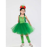 Kinder Mädchen Grün Monster Cosplay Kostüm Outfits Halloween Karneval Party Weihnachten Tutu Kleid für kleine Mädchen