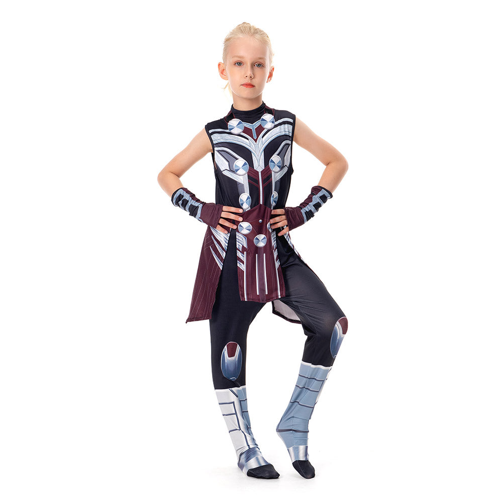 Kinder Thor: Love and Thunder Jane Foster Cosplay Kostüm Outfits Halloween Karneval Jumpsuit