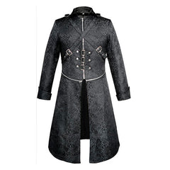 Mittelalterlicher Gothic Punk Mantel Cosplay Kostüm Outfits Halloween Karneval Party Anzug