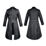 Mittelalterlicher Gothic Punk Mantel Cosplay Kostüm Outfits Halloween Karneval Party Anzug