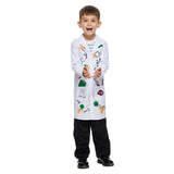 Kinder Wissenschaftler Cosplay Kostüm Perücke Outfits Halloween Karneval Anzug