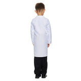 Kinder Wissenschaftler Cosplay Kostüm Perücke Outfits Halloween Karneval Anzug