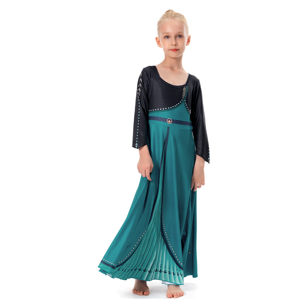 Prinzessin Königin Anna Mädchen Kleid Halloween Kinder Party Kleid
