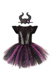 Kinder Mädchen Hexe Cosplay Kostüm Outfits Halloween Karneval Party Verkleidung Anzug